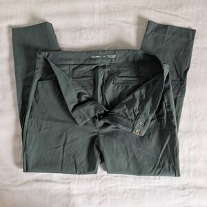 Old Navy High Rise Pixie Skinny Secret Smooth Pockets Pants Women's Sz 16 Green